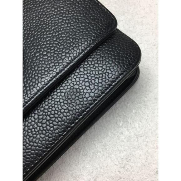 Chanel Caviar Skin Plain Women's Chain Wallet - Picture 7 of 7